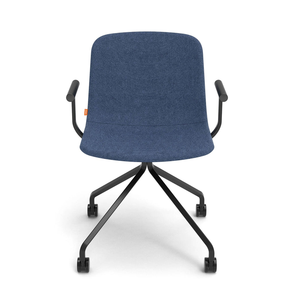 Poppin Key Swivel Meeting Chair with Casters