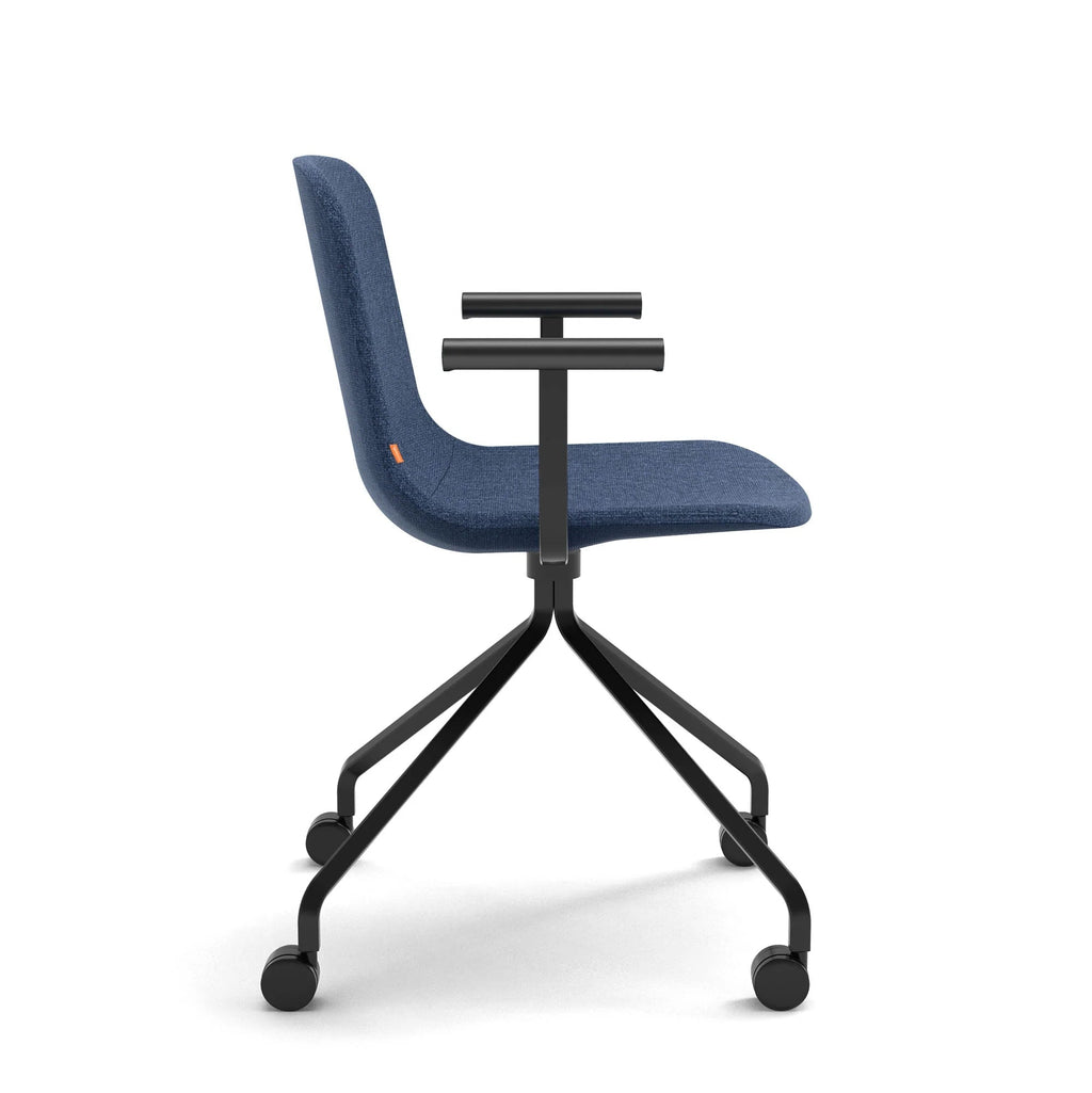 Poppin Key Swivel Meeting Chair with Casters
