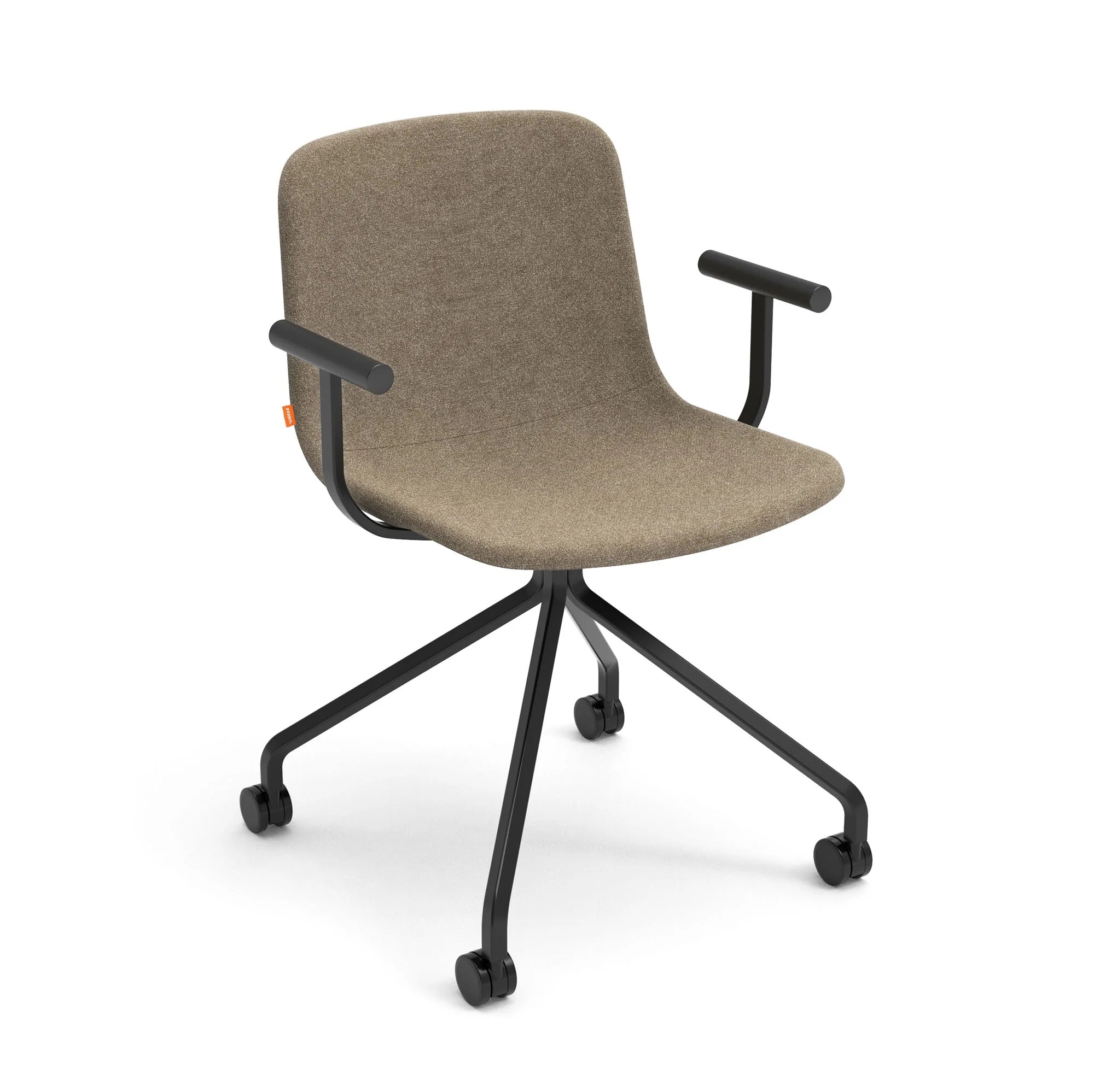 Poppin Key Swivel Meeting Chair with Casters