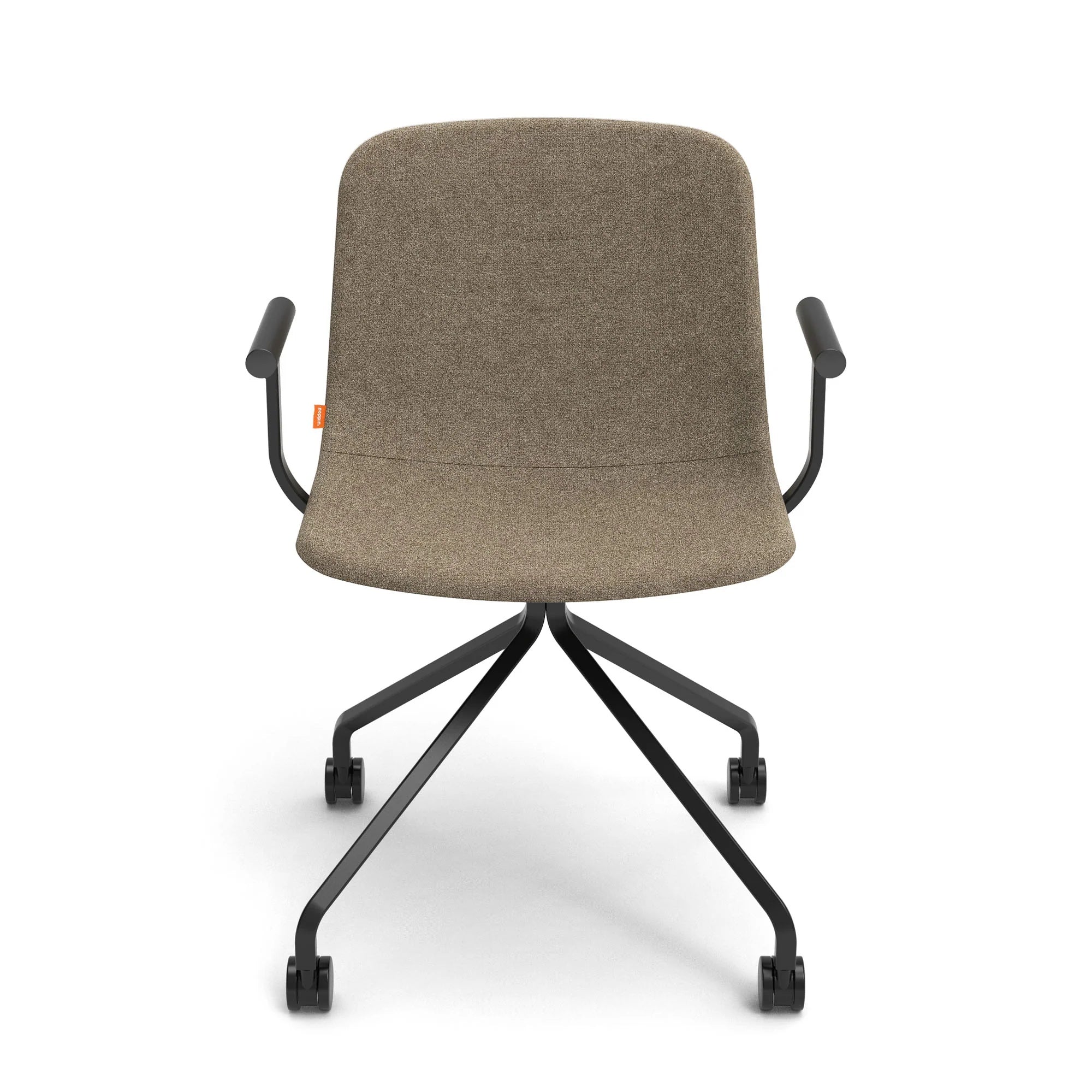 Poppin Key Swivel Meeting Chair with Casters