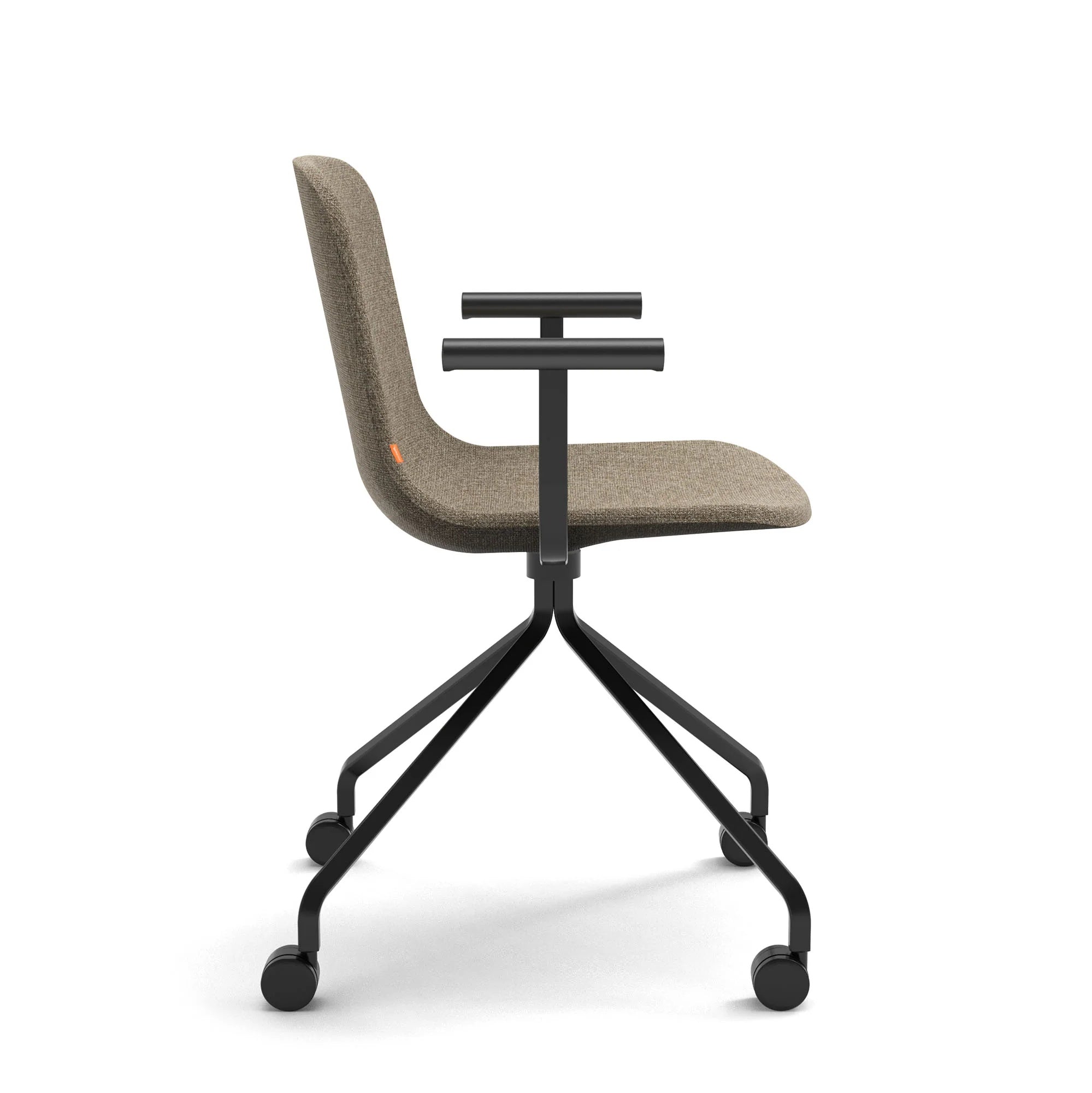 Poppin Key Swivel Meeting Chair with Casters