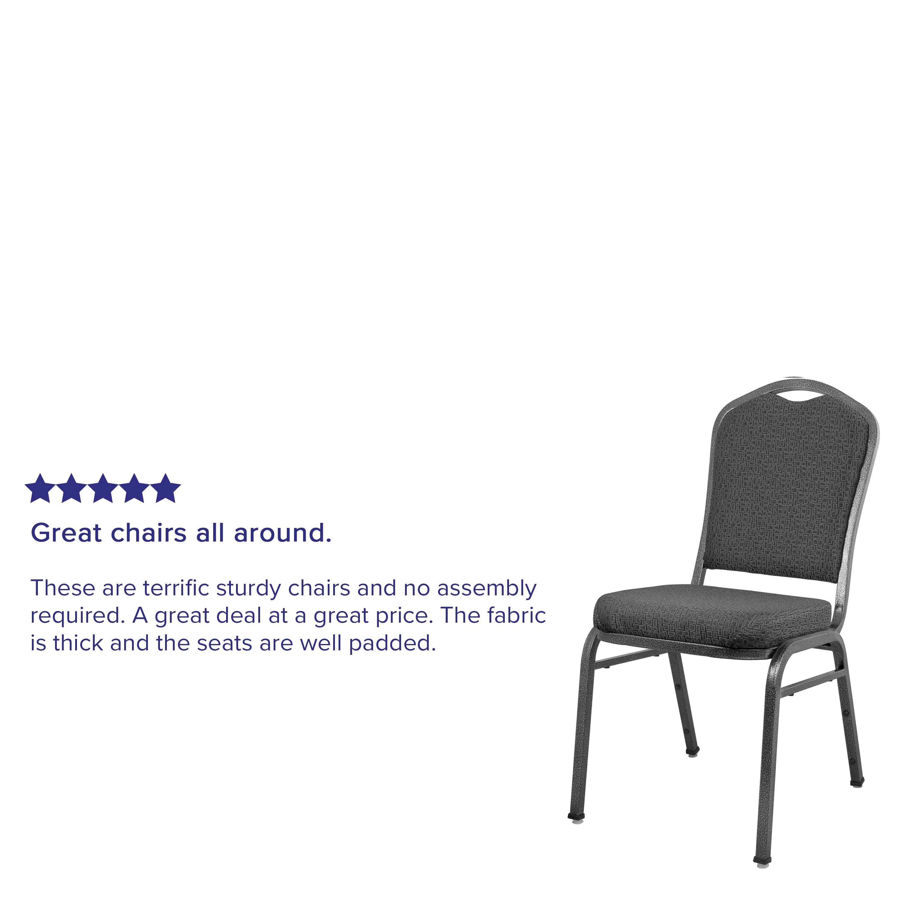 Advantage Premium Crown Back Banquet Chair Stackable