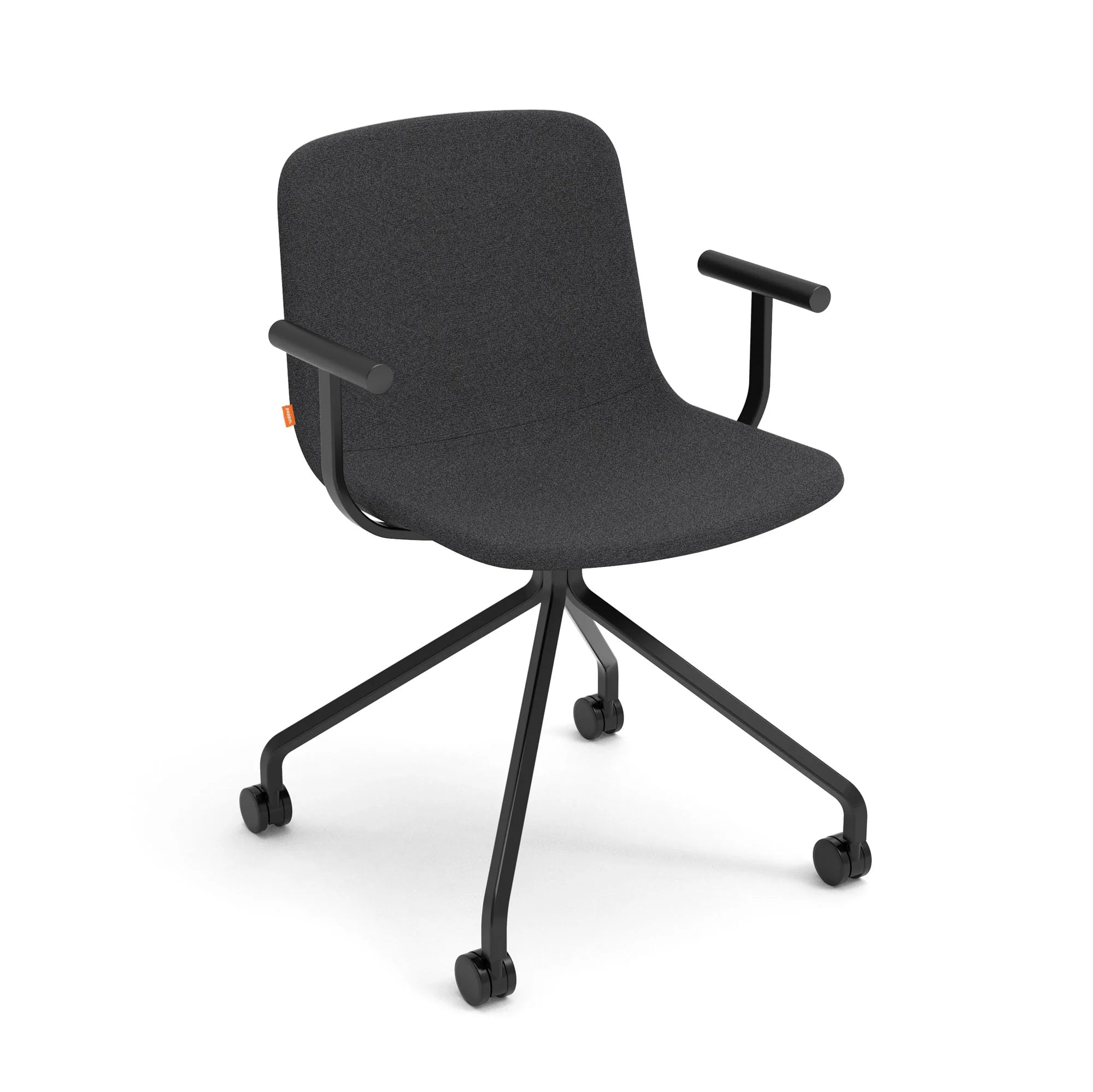 Poppin Key Swivel Meeting Chair with Casters
