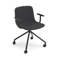 Poppin Key Swivel Meeting Chair with Casters
