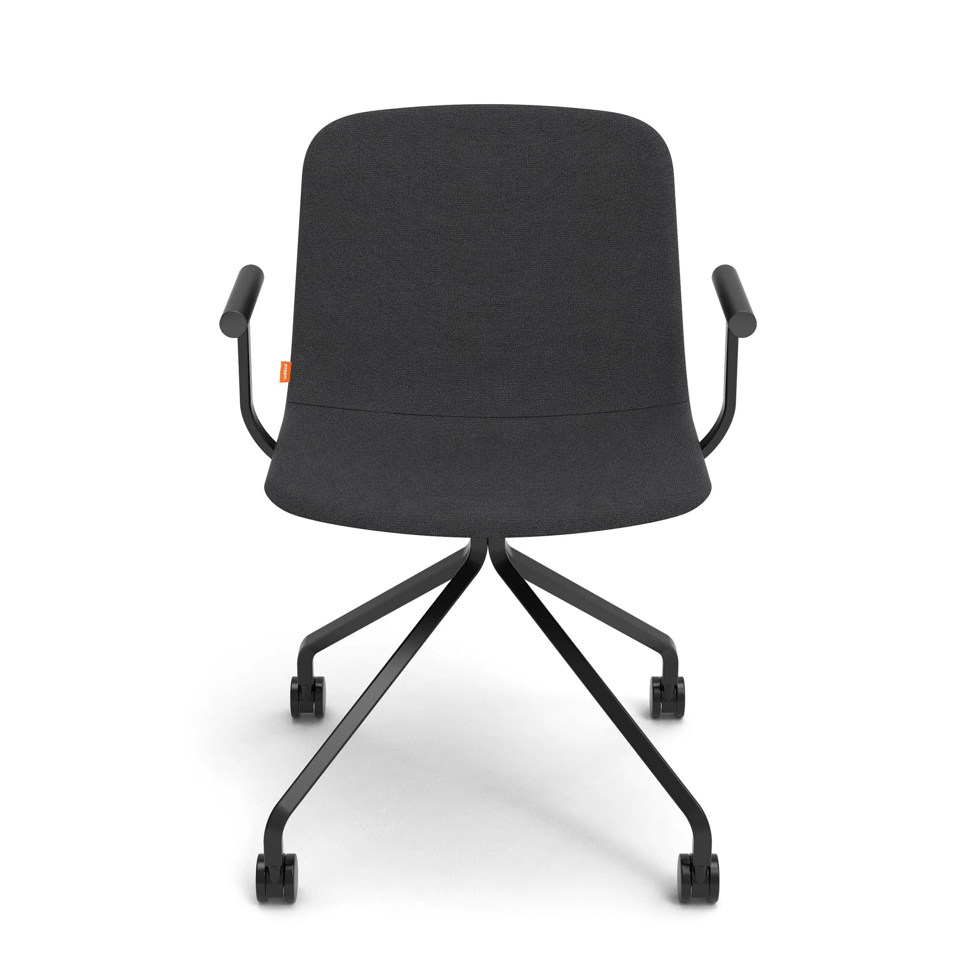 Poppin Key Swivel Meeting Chair with Casters