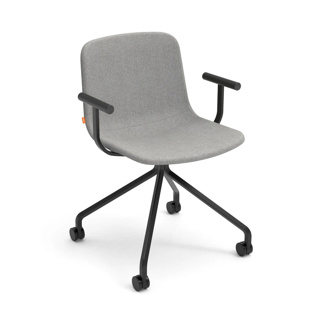 Poppin Key Swivel Meeting Chair with Casters