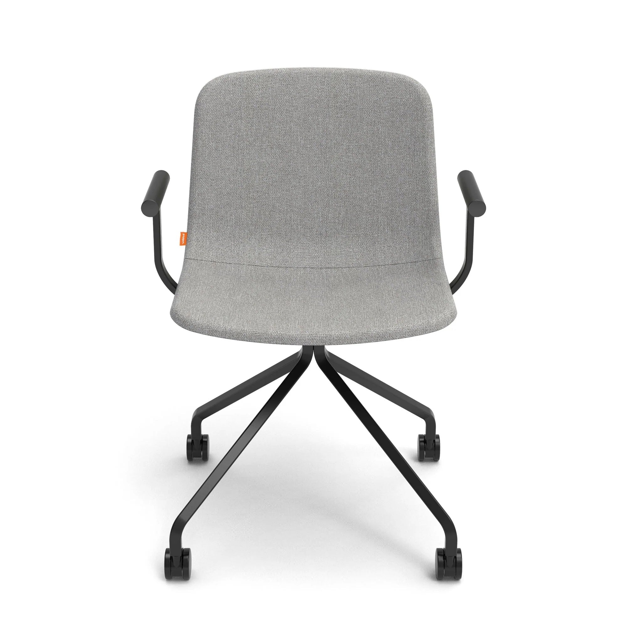 Poppin Key Swivel Meeting Chair with Casters