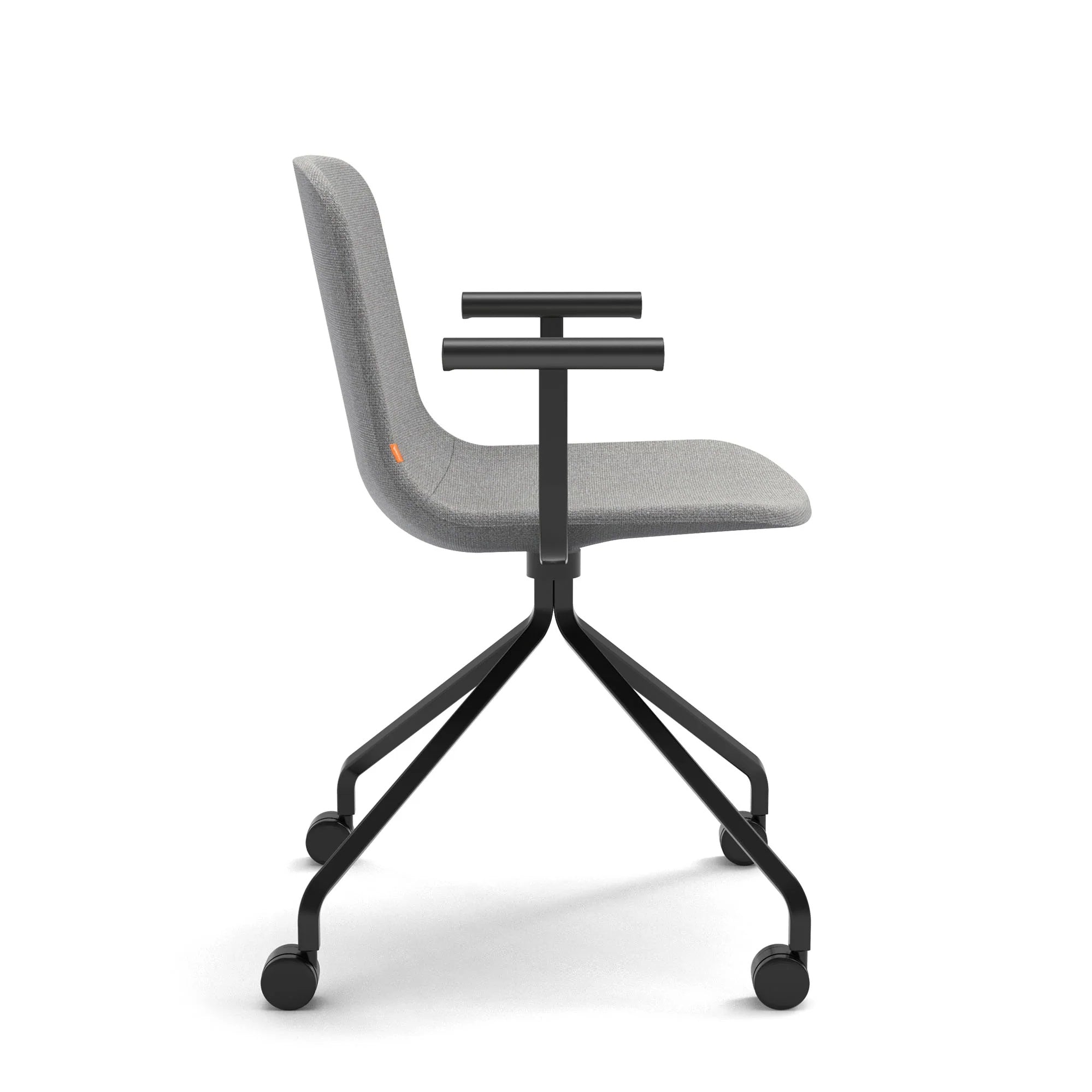 Poppin Key Swivel Meeting Chair with Casters